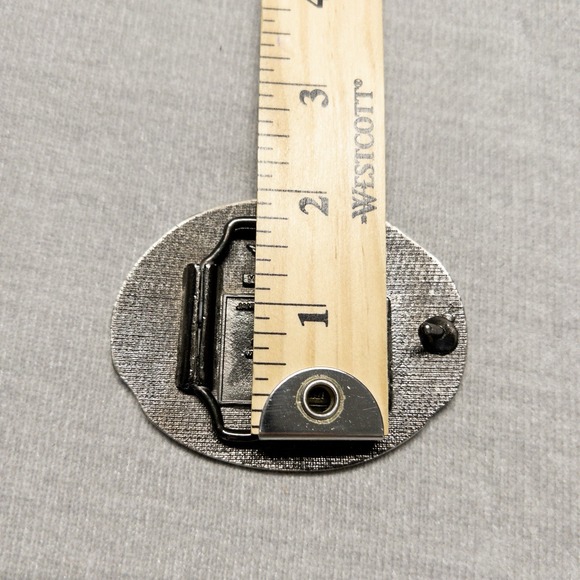 Vtg Silver Operation‎ Desert Storm Veteran Belt Buckle Resin Made In USA - Picture 9 of 9